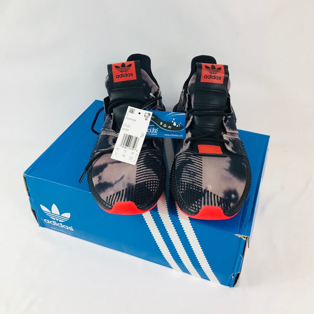 Mens Adidas Prophere Black Solar Red size 10